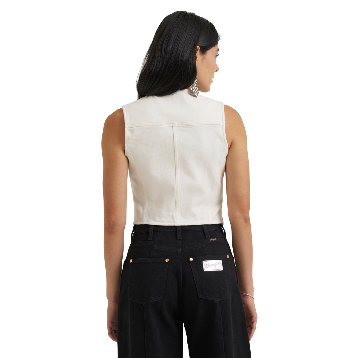 Women Wrangler X Lainey Wilson Denim Vest 112385569