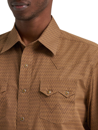 Men Wrangler Retro Modern Fit Print Shirt 112385599