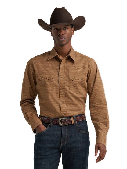 Men Wrangler Retro Modern Fit Print Shirt 112385599
