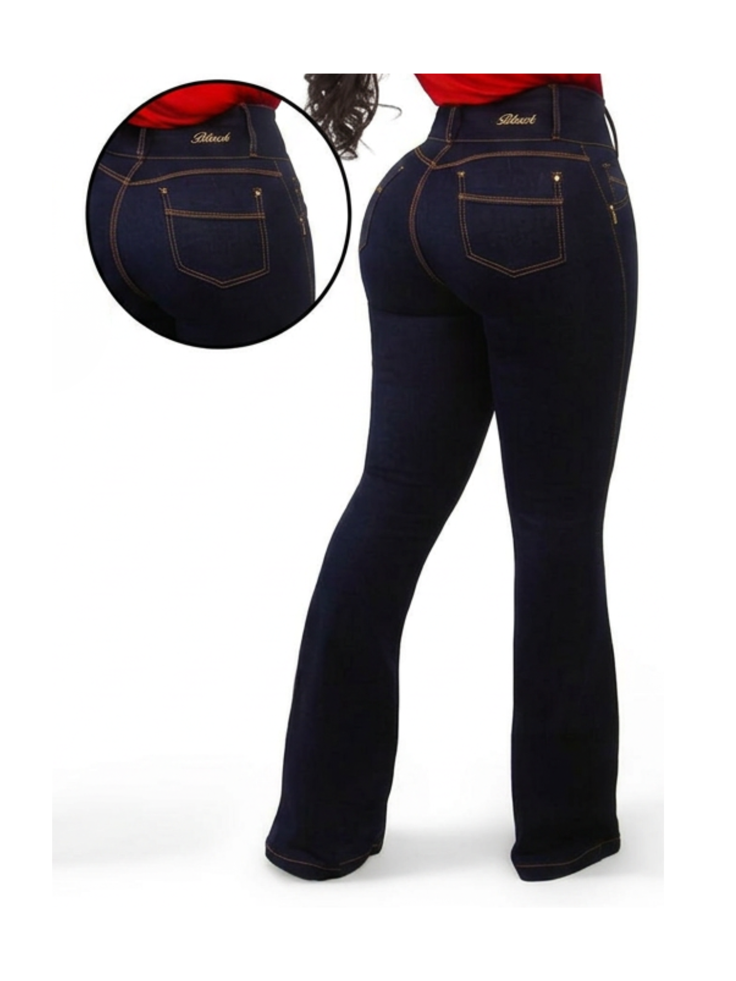Women Black Jean BW-7313 B.A