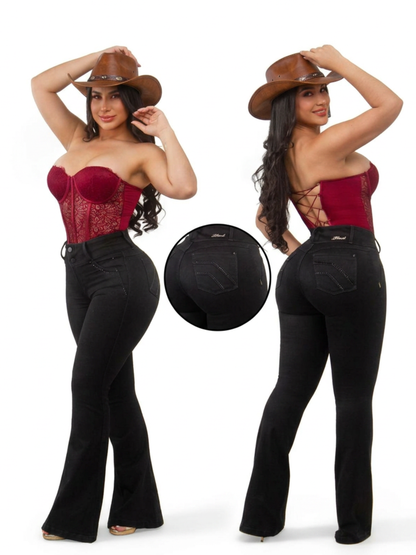 Women Black Jean BW-7298