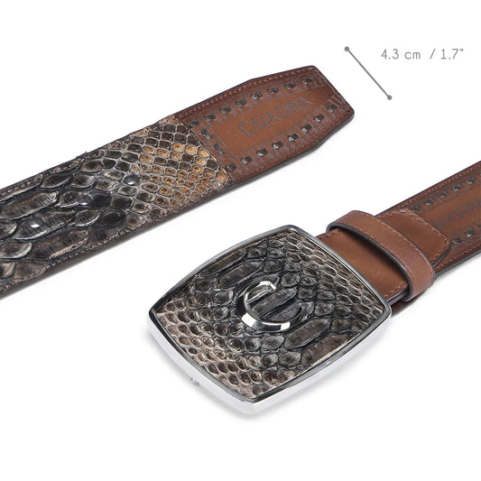Men Cuadra Python Belt BC424