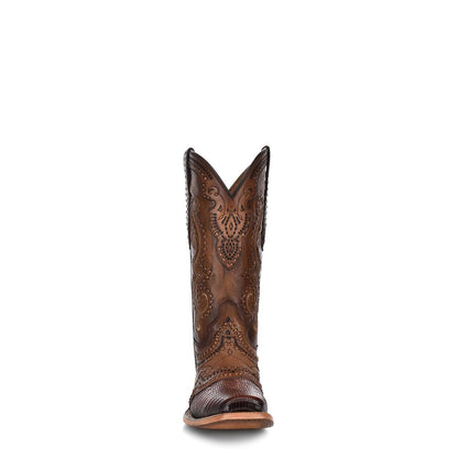 Stylish Cinnamon Brown Cuadra Boots – Lady Lizard & Goat Leather Design - Women Cuadra Boot CU491 - El Rodeo Western Boutique