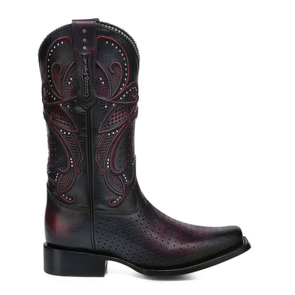 Cowhide Boot, Square Toe - Women Cuadra Boot CU989