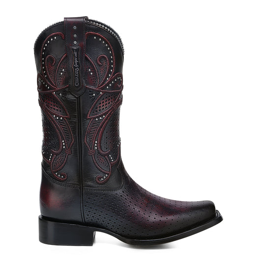 Cowhide Boot, Square Toe - Women Cuadra Boot CU989