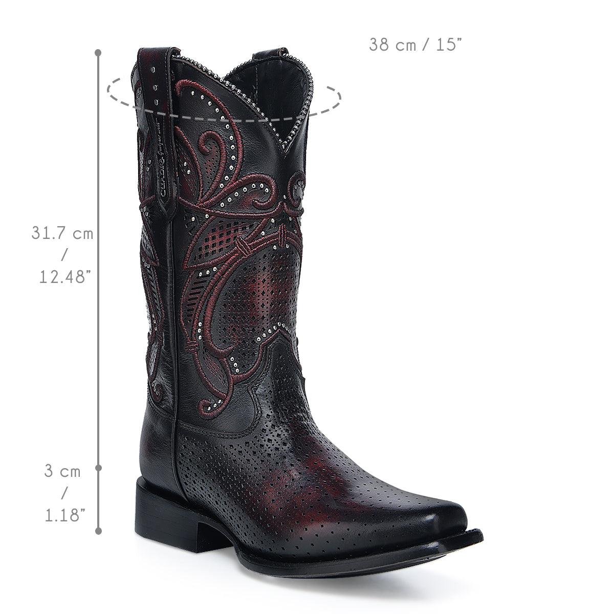 Cowhide Boot, Square Toe - Women Cuadra Boot CU989