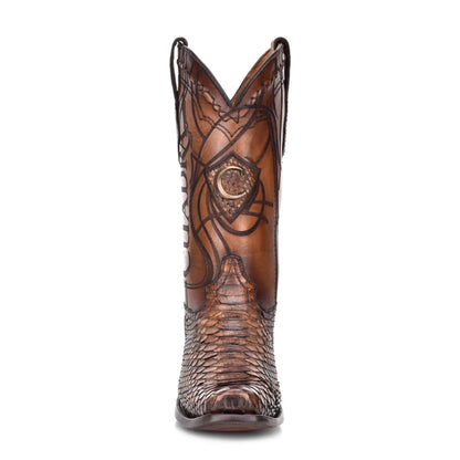 Python Brown Boots - Men Cuadra Boot CU401 - El Rodeo Western Boutique