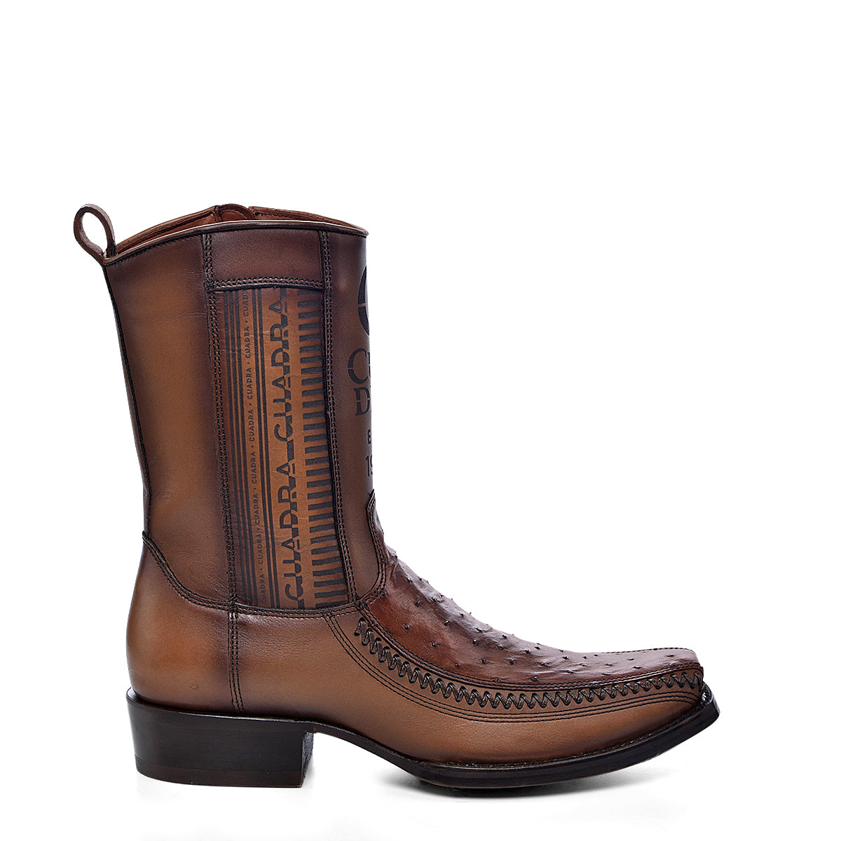 Full Quill Ostrich Boots for Men - Cuadra Boot CU804