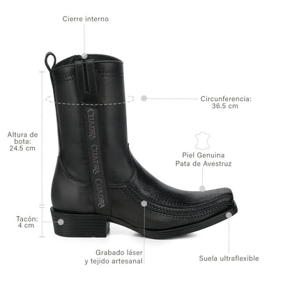 Men Cuadra Ostrich Leg Boot CC299