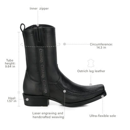 Men Cuadra Ostrich Leg Boot CC299