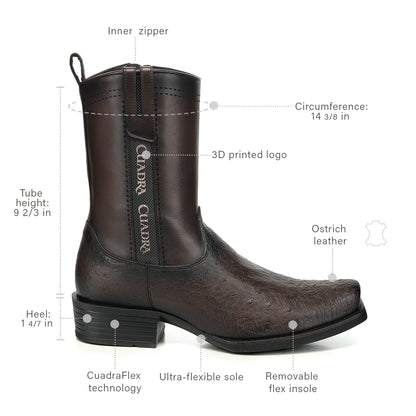 Men Cuadra Ostrich Boot CC304