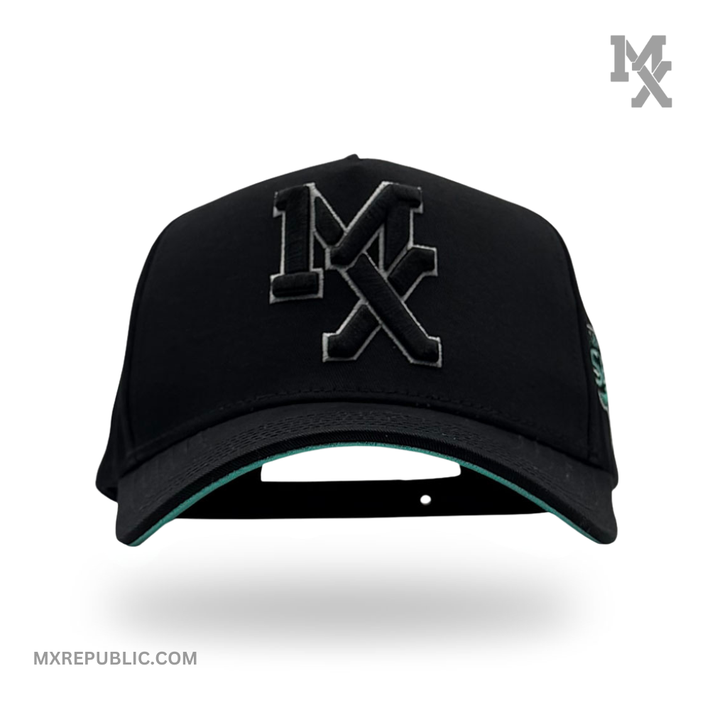 MX Baseball Cap Black Mint MX1016