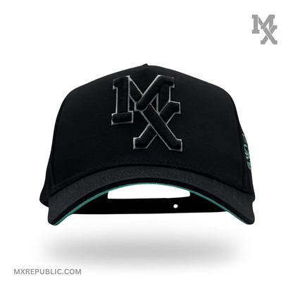 MX Baseball Cap Black Mint MX1016