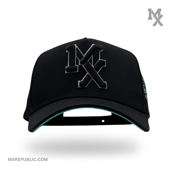 MX Baseball Cap Black Mint MX1016