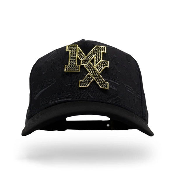 MX Baseball Cap Gold Black Diamonds Deluxe Full Set