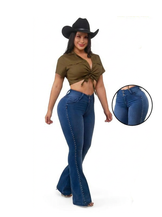 Women Black Jean BW-7306