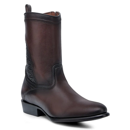 Dark Brown Boots for Men - Versatile Style in Deep Chocolate Color - Men Cuadra Boot CU860 - El Rodeo Western Boutique