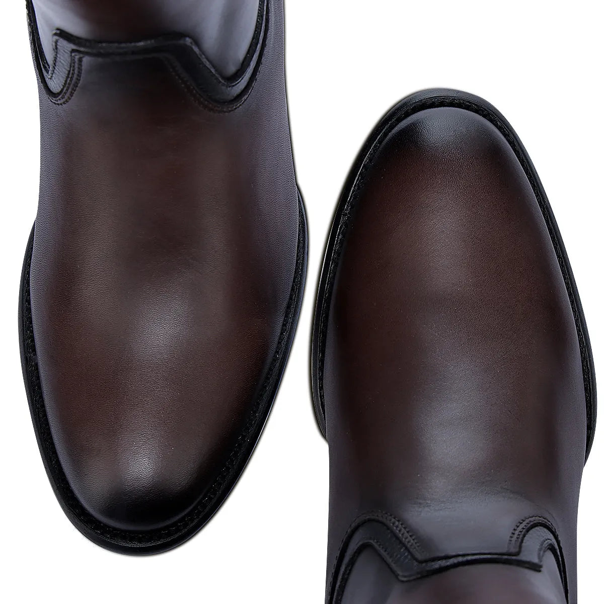 Dark Brown Boots for Men - Versatile Style in Deep Chocolate Color - Men Cuadra Boot CU860 - El Rodeo Western Boutique