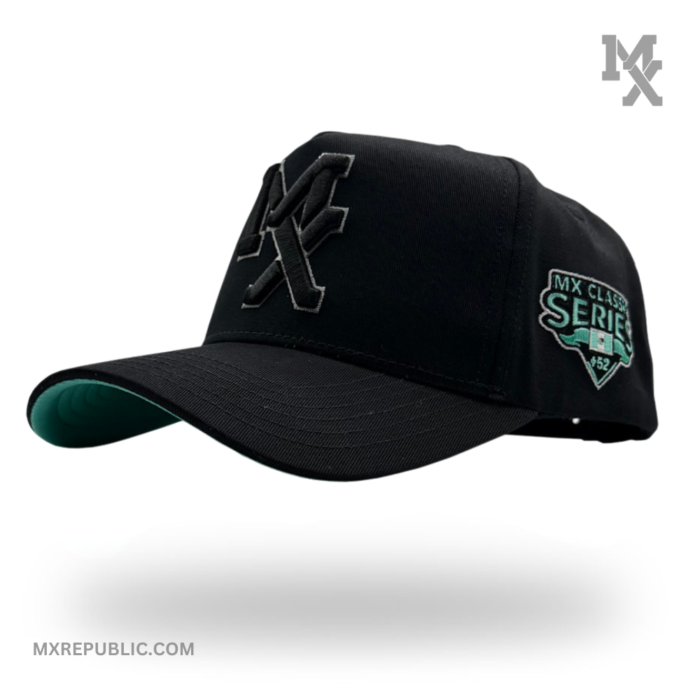 MX Baseball Cap Black Mint MX1016