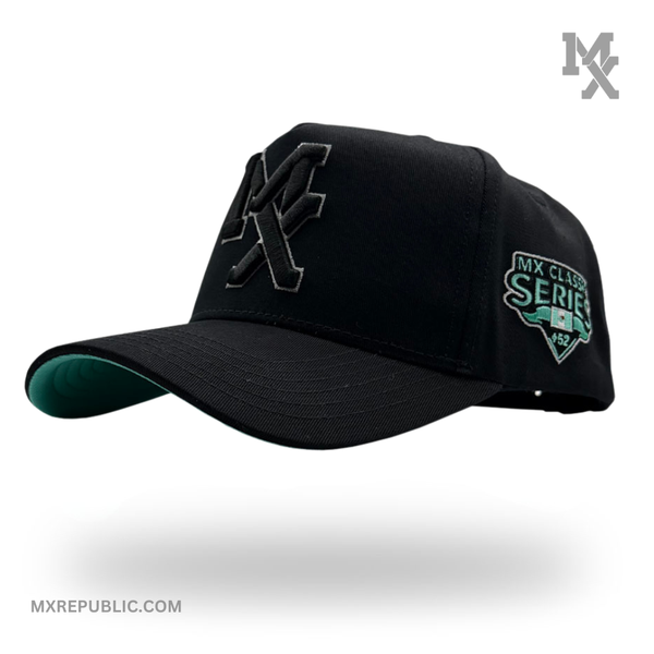 MX Baseball Cap Black Mint MX1016