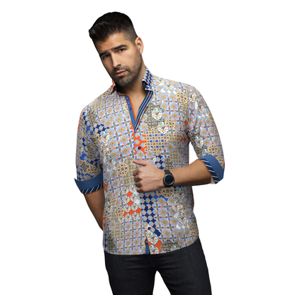 Men Au Noir Shirt Carlson Orange