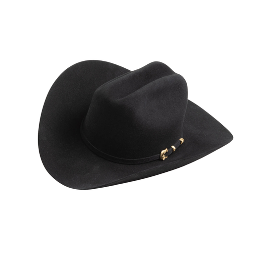 30X Opulento Black Larry Hanans Fur Felt Hat