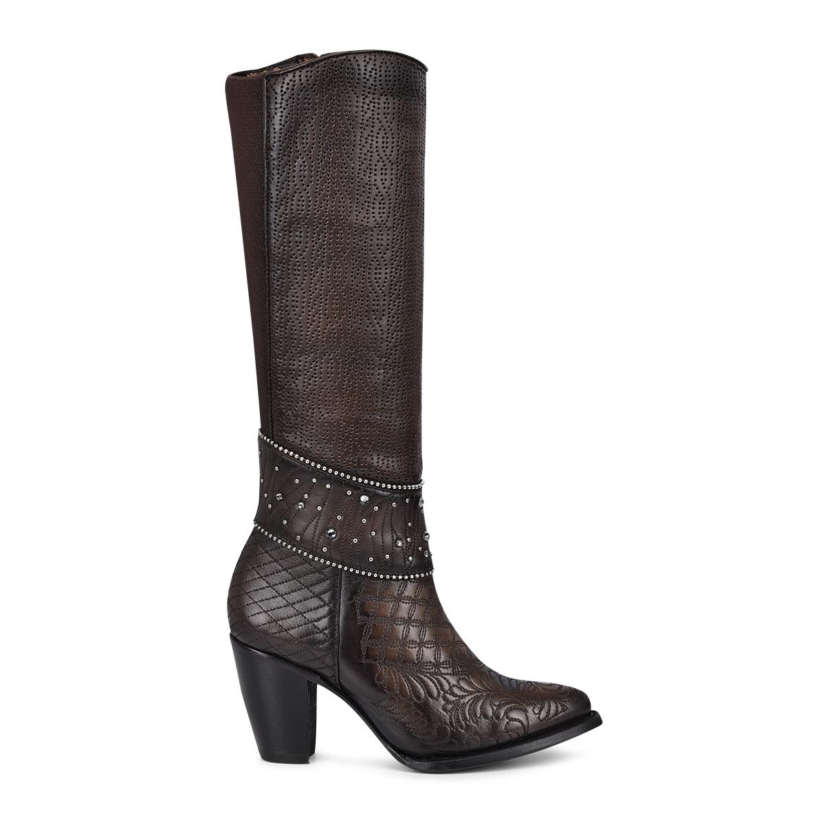 Knee-High Leather Boots for Women: Comfort and Luxury Combined - Women Cuadra Boot CU584 - El Rodeo Western Boutique