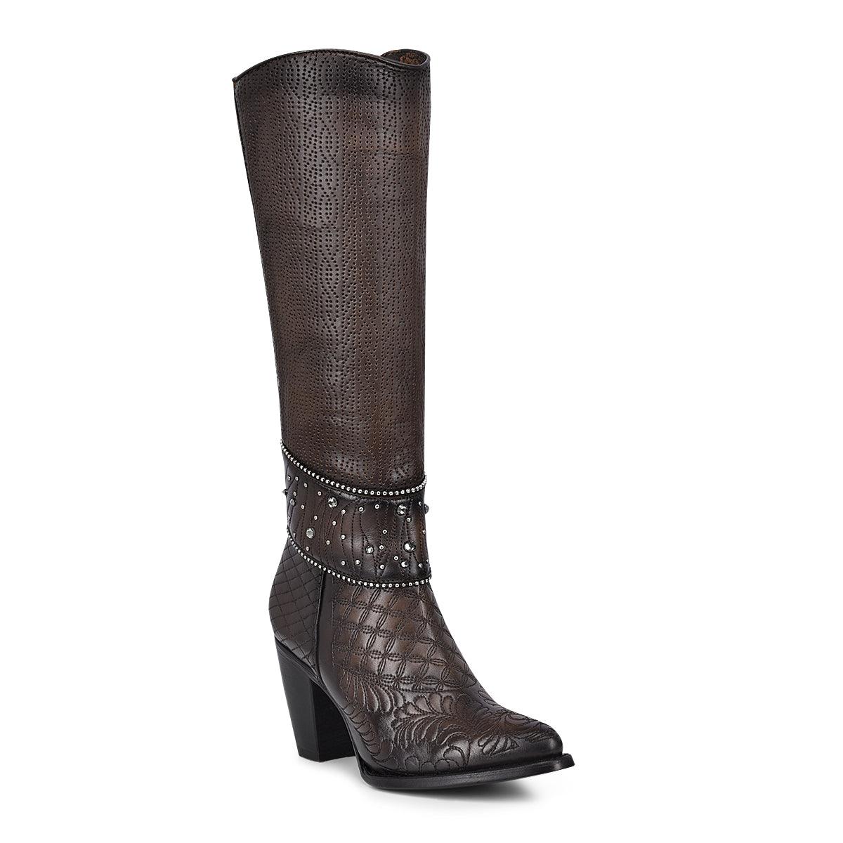 Knee-High Leather Boots for Women: Comfort and Luxury Combined - Women Cuadra Boot CU584 - El Rodeo Western Boutique