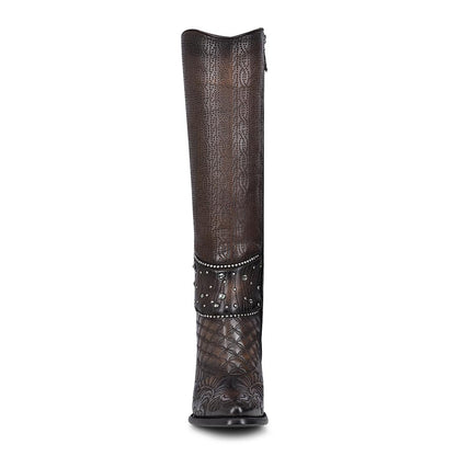 Knee-High Leather Boots for Women: Comfort and Luxury Combined - Women Cuadra Boot CU584 - El Rodeo Western Boutique