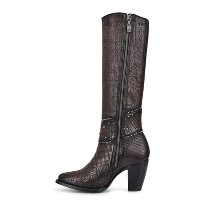 Knee-High Leather Boots for Women: Comfort and Luxury Combined - Women Cuadra Boot CU584 - El Rodeo Western Boutique