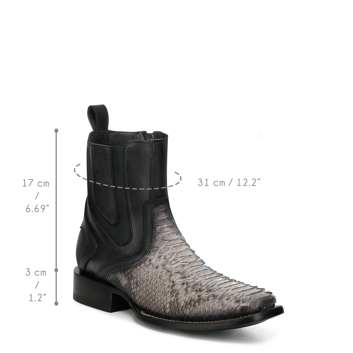 Men Cuadra Python Zipper Boot CC283