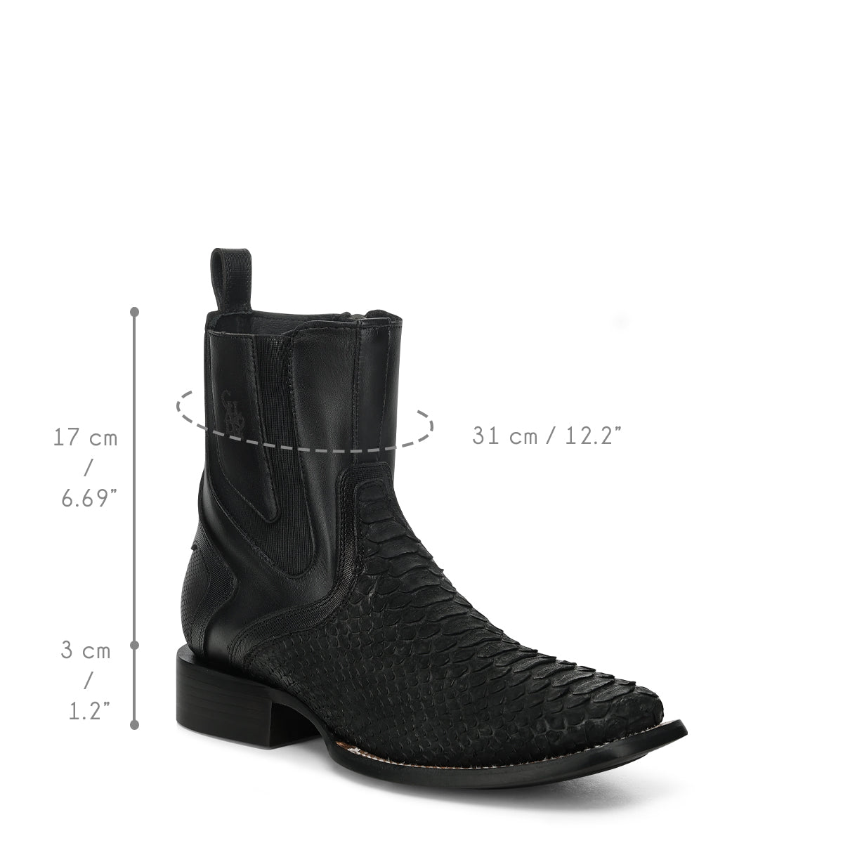 Men Cuadra Python Zipper Boot CC285