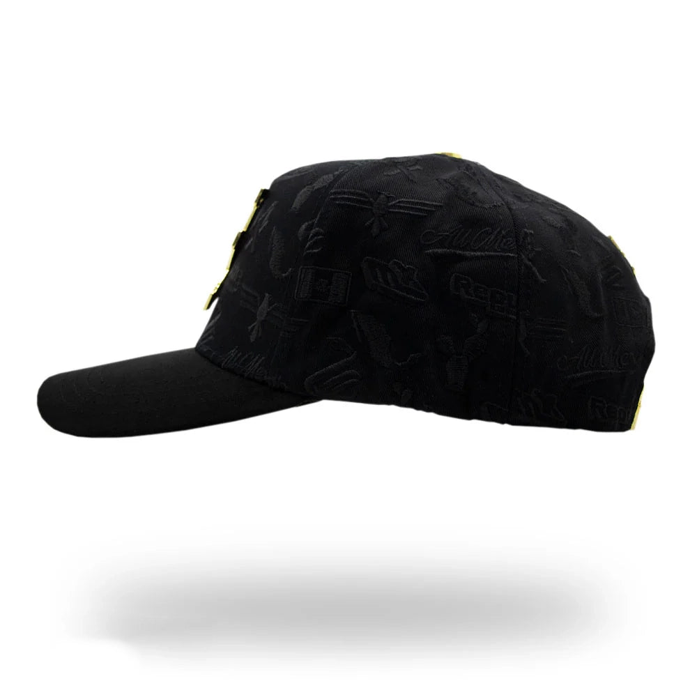 MX Baseball Cap Gold Black Diamonds Deluxe Full Set