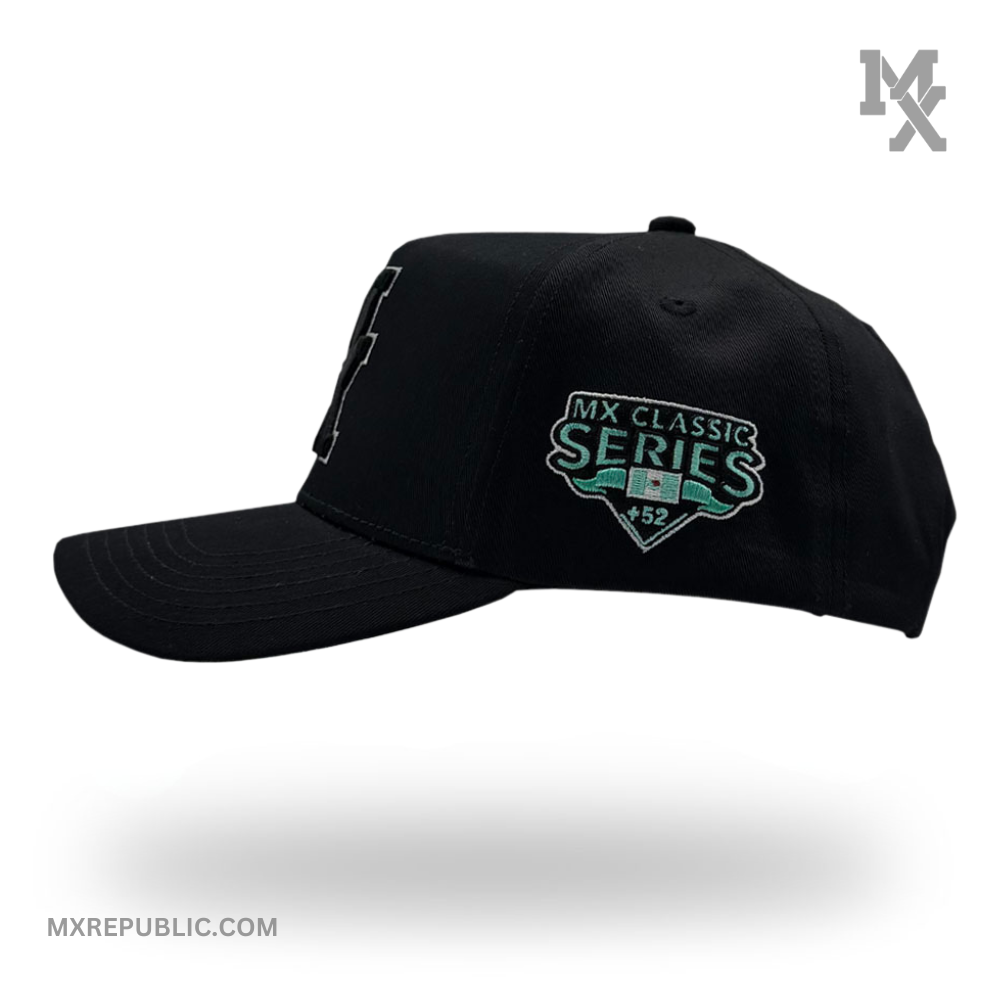 MX Baseball Cap Black Mint MX1016