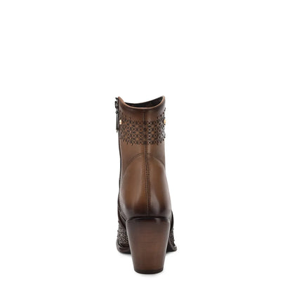 Women's Fashion Footwear Reimagined: Elegant and Durable Laser Cut Booties - Women Cuadra Boot CU773 - El Rodeo Western Boutique