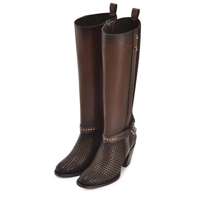 Brown Tall Boots Womens Style: Handmade Elegance Meets Everyday Versatility - Women Cuadra Boot CU774 - El Rodeo Western Boutique