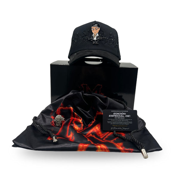 MX Baseball Cap Montana All Black Deluxe Full Set MX5003