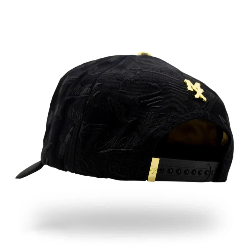 MX Baseball Cap Gold Black Diamonds Deluxe Full Set