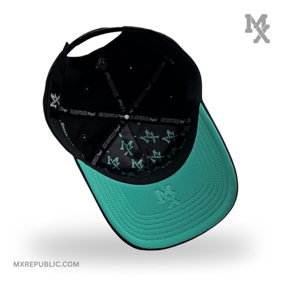 MX Baseball Cap Black Mint MX1016