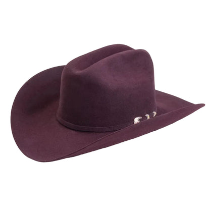 6X Real Black Cherry Larry Mahans Fur Felt Hat