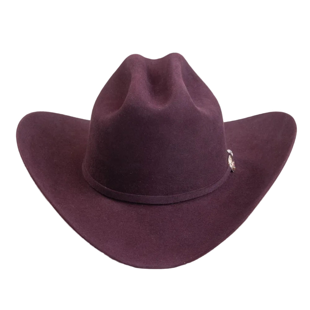 6X Real Black Cherry Larry Mahans Fur Felt Hat