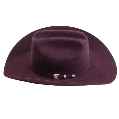 6X Real Black Cherry Larry Mahans Fur Felt Hat