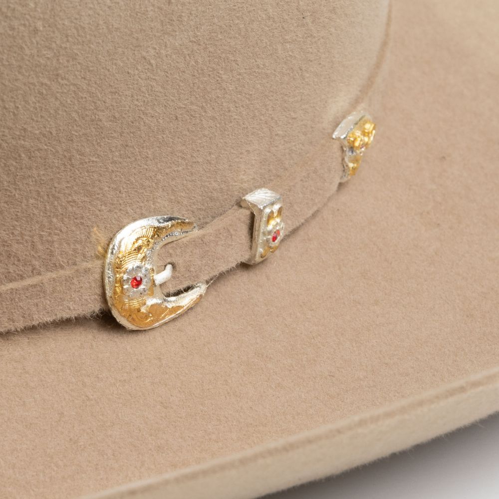 6X Real Fawn Larry Mahans Fur Felt Hat