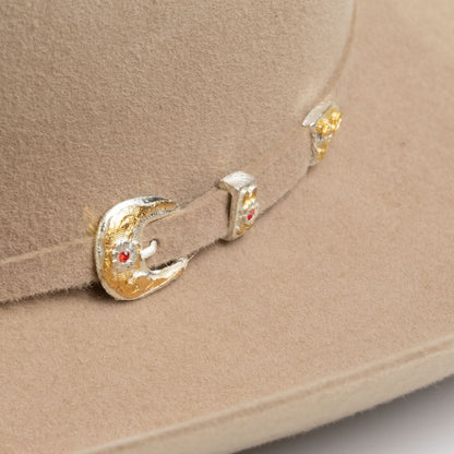 6X Real Fawn Larry Mahans Fur Felt Hat