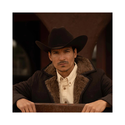 6X Real Black Larry Mahans Fur Felt Hat