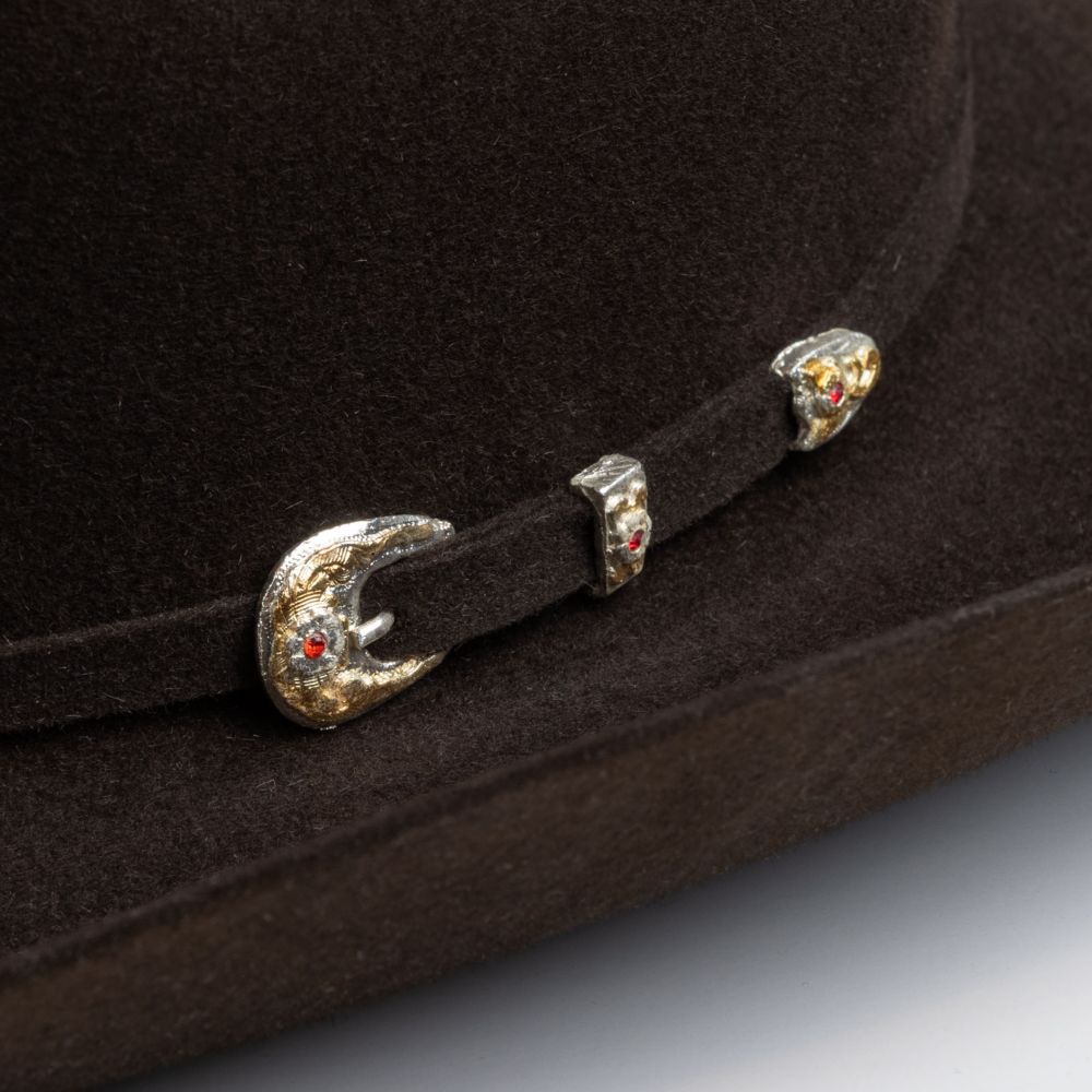 6X Real Brown Larry Mahans Fur Felt Hat