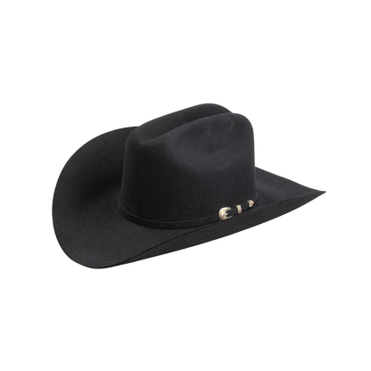 6X Real Black Larry Mahans Fur Felt Hat