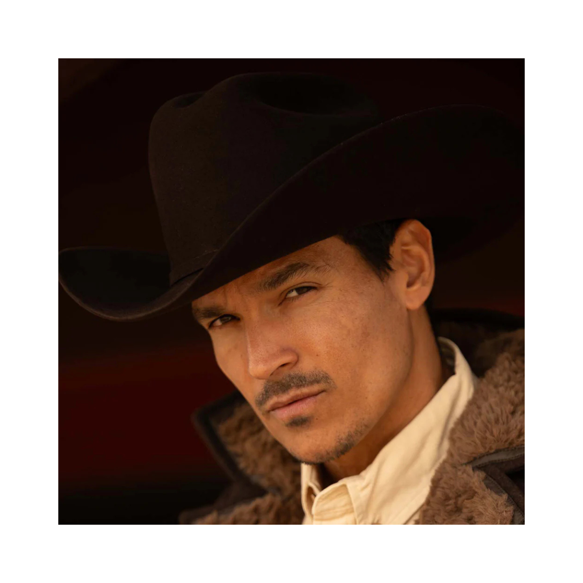 6X Real Black Larry Mahans Fur Felt Hat