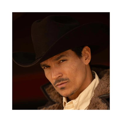 6X Real Black Larry Mahans Fur Felt Hat