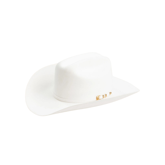 6X Real White Larry Mahans Fur Felt Hat